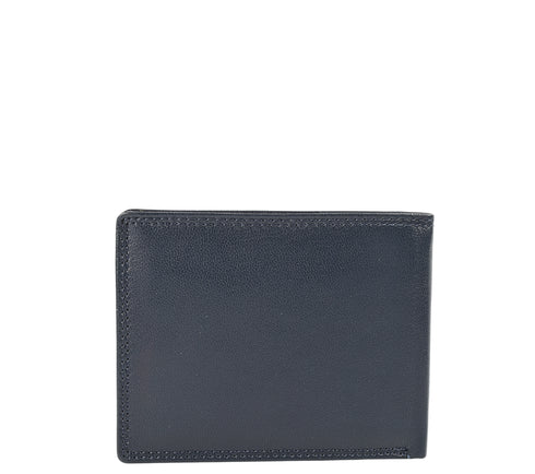 Portofel casual, barbati, COVERI, 808.292 bleumarin, piele naturala